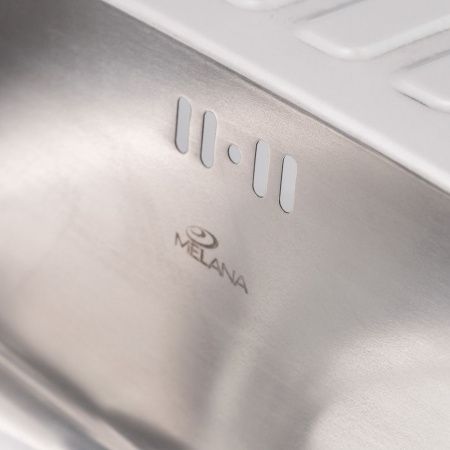 Кухонная мойка Melana 215 ti (*10) 60х50 цвет хром