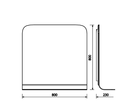 Зеркало Creavit Foglia FL4080.00 80х80 - фото 2