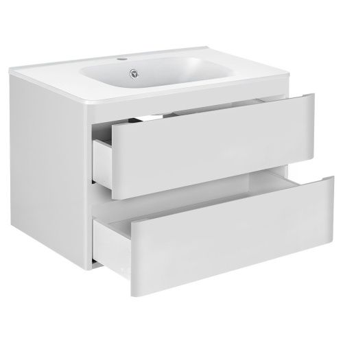 Тумба под раковину Vincea Vico VMC-2V800GW 80х50 подвесная цвет белый - фото 3