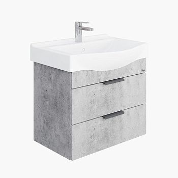 Тумба под раковину Onika Девис 106546 60х40 подвесная цвет серый