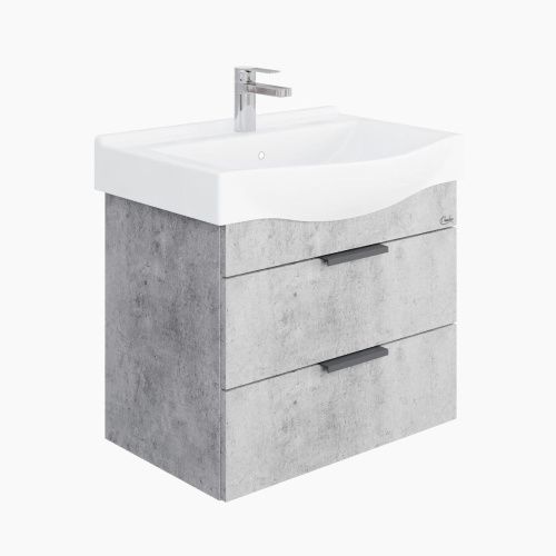 Тумба под раковину Onika Девис 106546 60х40 подвесная цвет серый