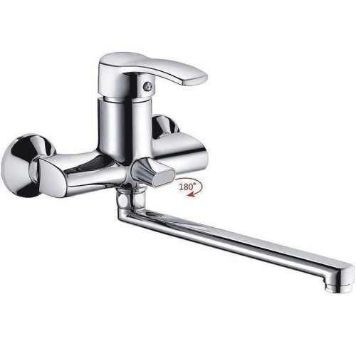 Смеситель для ванны и душа Haiba HB70 HB2270 настенный хром - фото 2