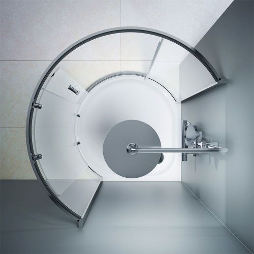 Душевой уголок Am.Pm Like W83G-333-095CT 95х95 стекло прозрачное профиль хром без поддона - фото 4