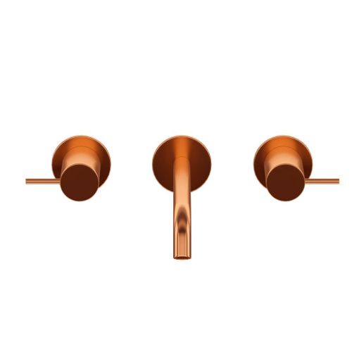 Смеситель для раковины Cezares LEAF LEAF-BLI3L-20-L-SS встраиваемый в стену бронза - фото 3