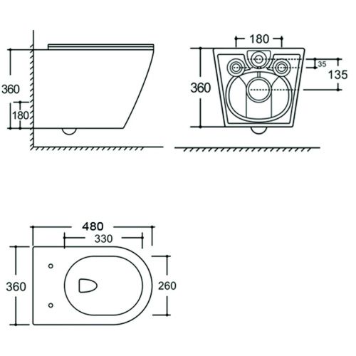 Унитаз подвесной Logan 00342543 белый с сиденьем микролифт безободковый смыв торнадо - фото 2