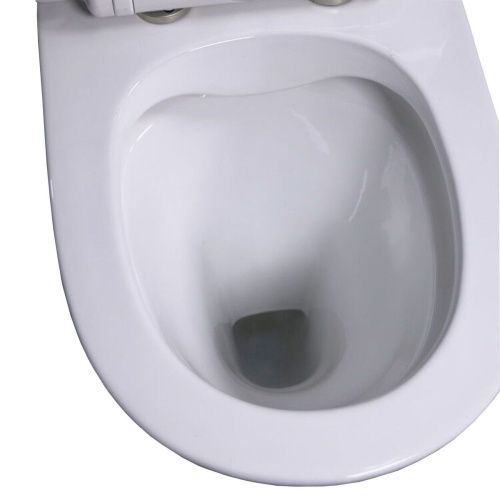 Унитаз напольный с бачком Taliente Arte AR35045+Nero pulsante белый с сиденьем безободковый душевой смыв - фото 3