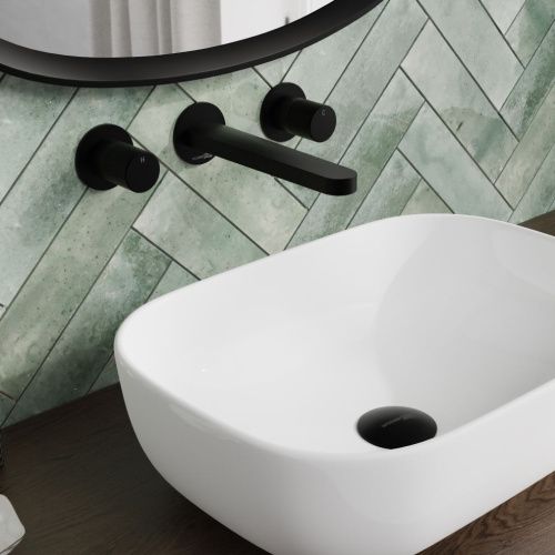 Смеситель для раковины Wasserkraft Fulda 5200 5245 встраиваемый в стену черный - фото 2