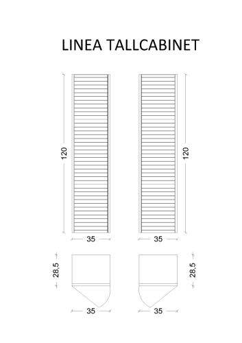 Шкаф-пенал Armadi Art Vallessi Avantgarde 845-BG 40х120 подвесной цвет черный - фото 2