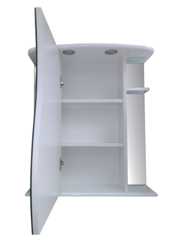 Зеркало-шкаф Misty Зеркала-шкафы Э-Лиа02065-01СвЛ 70х70 подвесной цвет белый - фото 2