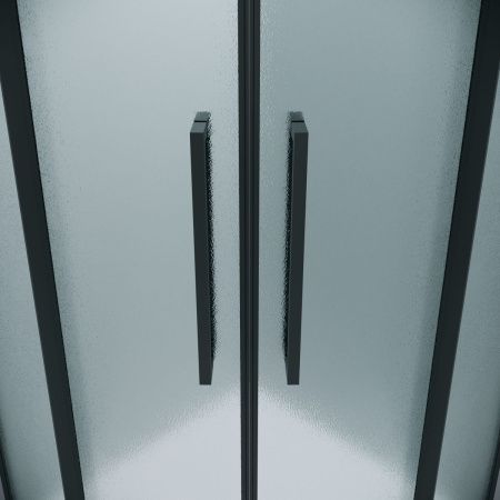 Душевой уголок Grossman Pragma 120.K33.03.1280.21.02 120х80 стекло текстурное профиль черный без поддона