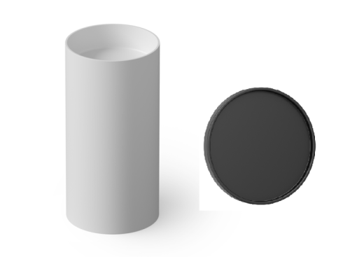 Раковина из искусственного камня Dea Design Pedestal Basin DD2012 450 16 50х50 напольная цвет черный без отверстий под смеситель