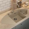 Кухонная мойка Uperwood Quartz Premium UPD-06 3910202121 100х50 цвет бежевый поверхность матовая