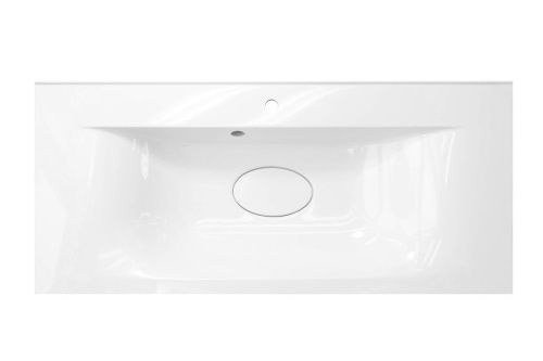 Раковина из искусственного камня Эстет Бали ФР-00014909 100х50 накладная цвет белый 1 отверстие под смеситель - фото 3