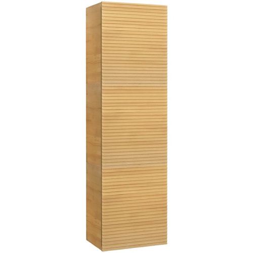 Шкаф-пенал Jorno KARAT Kar.04.130/P/BuL 30х130 подвесной цвет коричневый