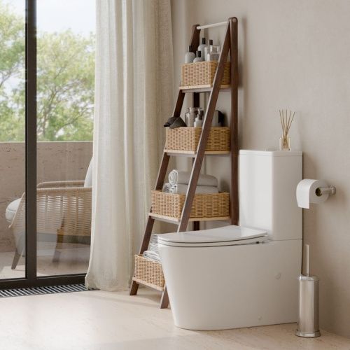 Унитаз-компакт напольный с бачком Iberica Blanca Burgos IB.BRG.121.1B1 белый с сиденьем микролифт безободковый каскадный смыв - фото 5