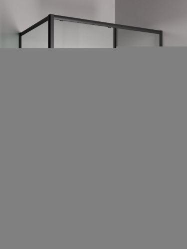 Душевой уголок Orange E23-13090TB 130х90 стекло прозрачное профиль черный без поддона - фото 2