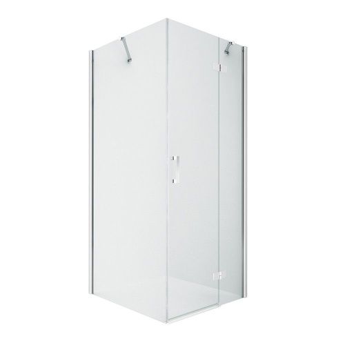 Душевой уголок New Trendy NEW RENOMA Chrome D-0112A/D-0085B 100х80 стекло прозрачное профиль хром без поддона