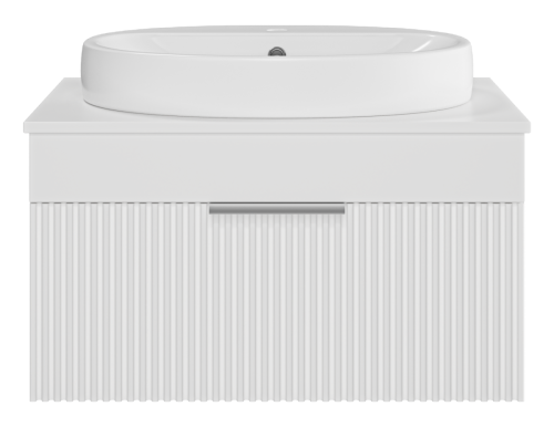 Тумба под раковину Brevita Enfida ENF-06070-0141Я 70х50 подвесная цвет белый - фото 2