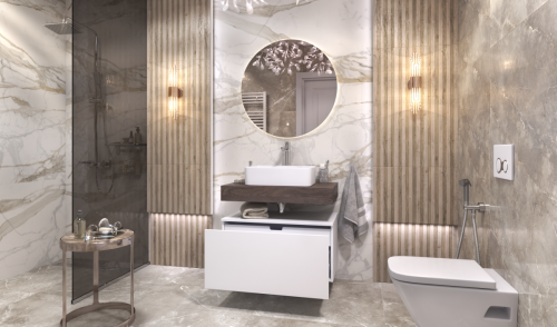 Столешница Velvex UNIT st.UNI.80-628 80х50 подвесная цвет коричневый - фото 5