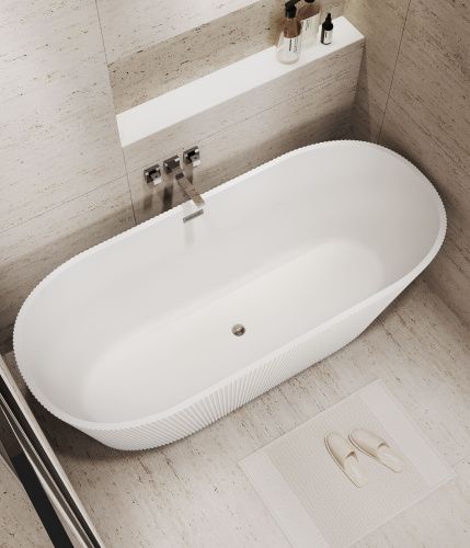Ванна акриловая Grossman Forta GR-27021M 170х75 отдельностоящая овальная с каркасом - фото 5