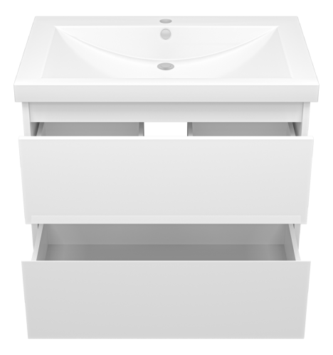 Тумба под раковину Misty Алиса Э-Али01075-011П2Я 70х50 подвесная цвет белый - фото 3