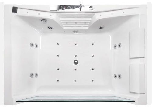 Ванна акриловая гидромассажная Cerutti SPA C-477-18A 180х85 пристенная прямоугольная с ножками - фото 5