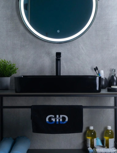 Раковина керамическая Gid Geométrico 53346 60х30 накладная цвет черный без отверстий под смеситель - фото 2