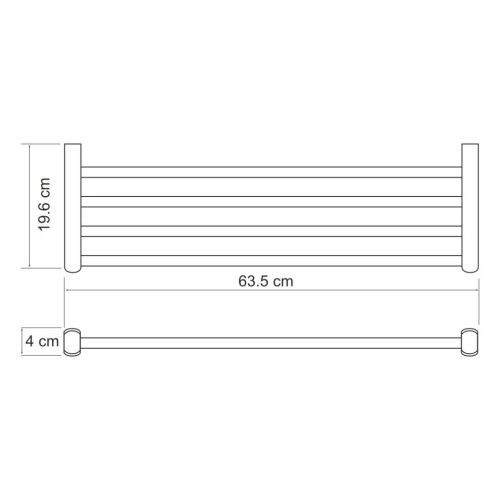 Полка в ванную комнату WasserKRAFT 6811 - фото 5