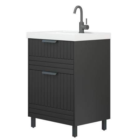 Тумба под раковину Corozo Терра SD-00001324 60х40 напольная цвет серый