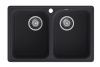 Кухонная мойка Granfest Quarz 15 черный 75х50 цвет черный поверхность матовая