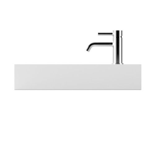 Раковина керамическая Alice Spy 34100101 60х30 подвесная цвет белый 1 отверстие под смеситель - фото 3