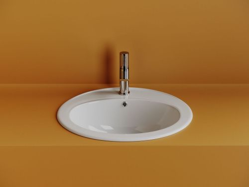 Раковина из сантехнического фарфора Ceramica Nova SUN CN6079 60х50 встраиваемая цвет белый 1 отверстие под смеситель - фото 3