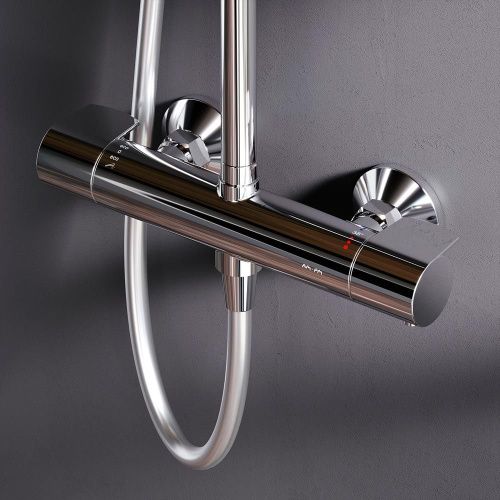 Душевая стойка Am.Pm X-Joy F0785A400 настенная цвет хром с термостатом - фото 4