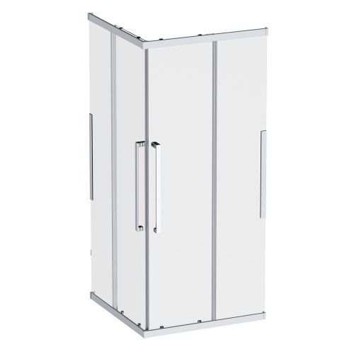 Душевой уголок Am.Pm Func W84G-403-9090-MT 90х90 стекло прозрачное профиль хром без поддона - фото 2