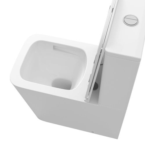 Унитаз напольный с бачком Grossman Торнадо GR-4418SQ белый с сиденьем микролифт безободковый смыв торнадо - фото 4