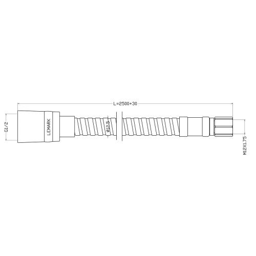 Душевой шланг LeMark LE8052S хром - фото 2