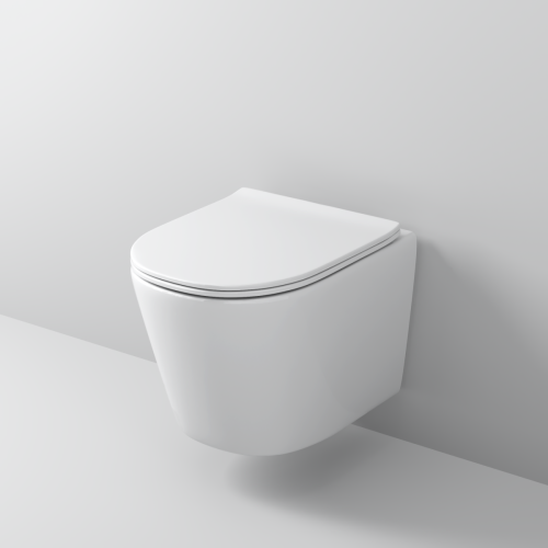 Унитаз подвесной Grossman Торнадо GR-4477SQ белый с сиденьем микролифт безободковый смыв торнадо - фото 3