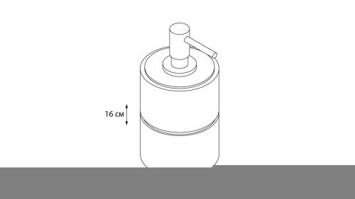 Диспенсер жидкого мыла Fixsen Nero FX-240-1 - фото 2