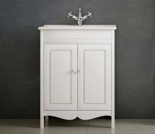 Тумба под раковину Corozo Блюз SD-00000030 60х50 напольная цвет белый - фото 5