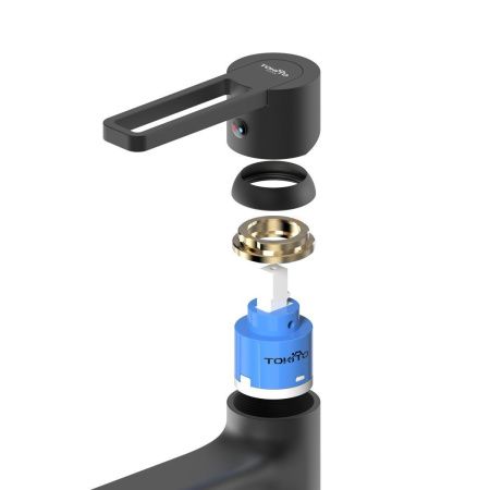 Смеситель Tokito KUDO TOK-KUD-1011 на раковину черный