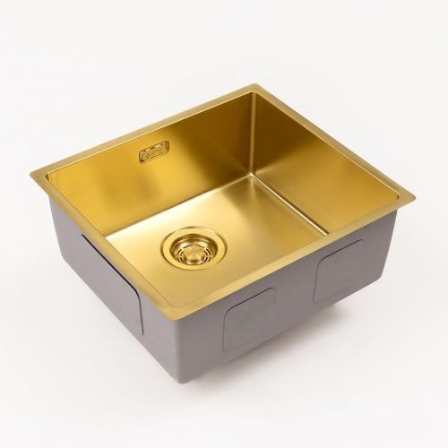 Кухонная мойка Grandex Aqua 5010861 50х45 цвет золото поверхность матовая - фото 4
