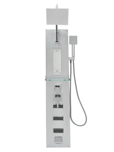 Душевая панель River GURON 10000001105 настенная цвет хром - фото 4