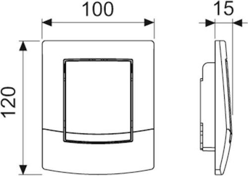 Клавиша смыва механическая Tece TECEambia 9242126 цвет хром - фото 2
