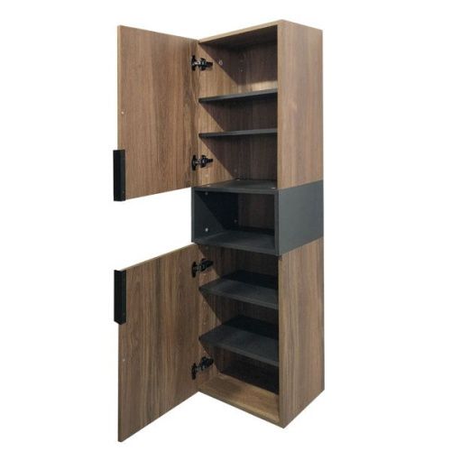 Шкаф-пенал Comforty Штутгарт 00004151544CF 40х160 подвесной цвет коричневый - фото 3