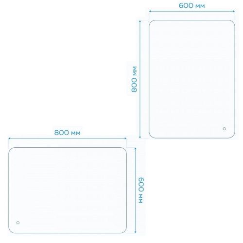 Зеркало с подсветкой Maretti Florenza FL146080P34EL 60х80 подвесное - фото 3