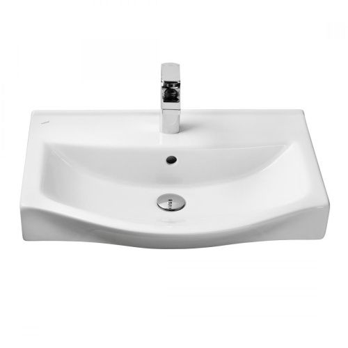 Раковина керамическая Onika Беверли 1WH302501 70х50 накладная цвет белый 1 отверстие под смеситель