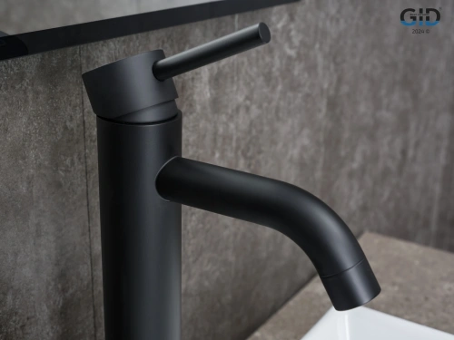 Смеситель для раковины Gid Cascada SS096BMD на столешницу черный - фото 3