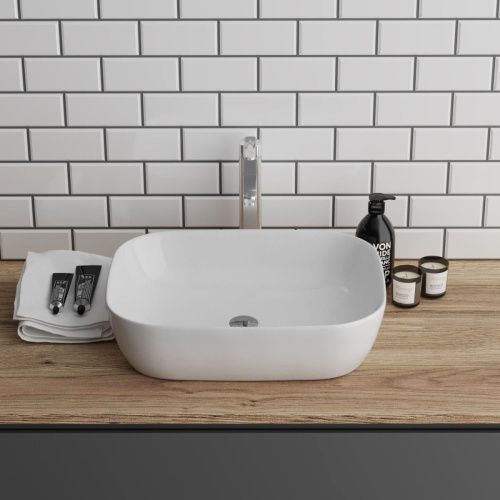 Раковина из сантехнического фаянса Grossman Style GR-3020 50х40 накладная цвет белый без отверстий под смеситель - фото 2