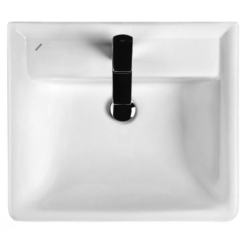 Раковина керамическая Onika Тигода 1WH302126 60х50 накладная цвет белый 1 отверстие под смеситель - фото 3