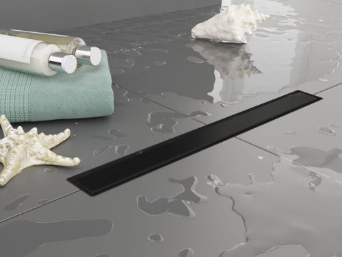 Душевой лоток Plumberia Selection PSL LINEAR PSL70NO 70х5 черный - фото 4